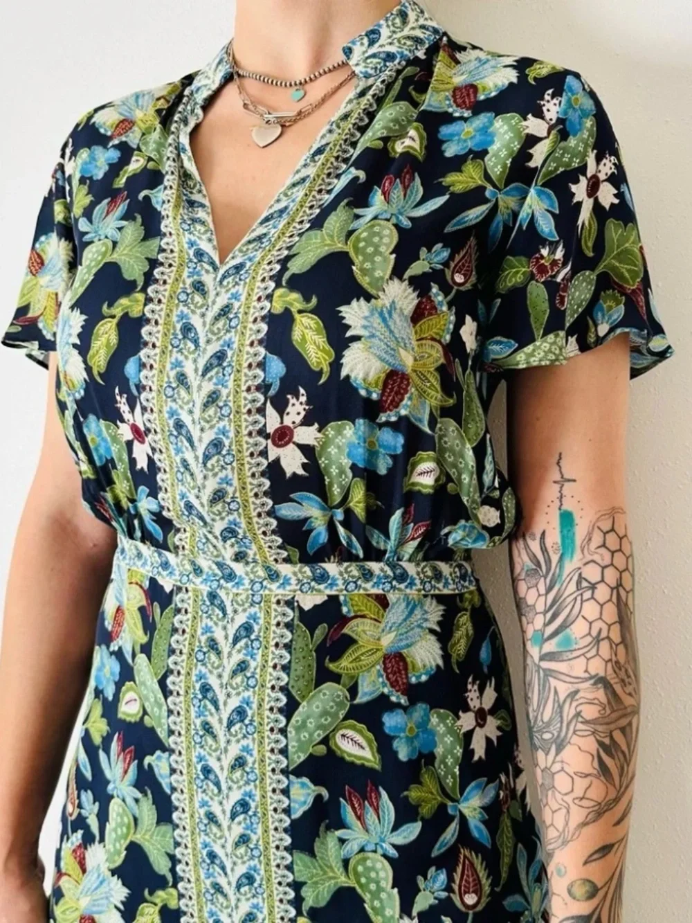 NWT TORY BURCH Garden Wisteria Size 14 Floral Silk Dress